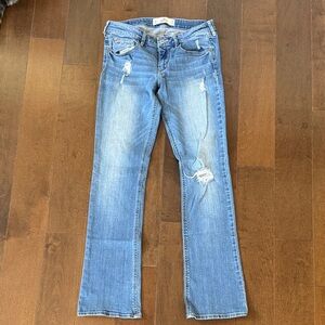 Hollister Women's Light Blue Boot Cut Jeans